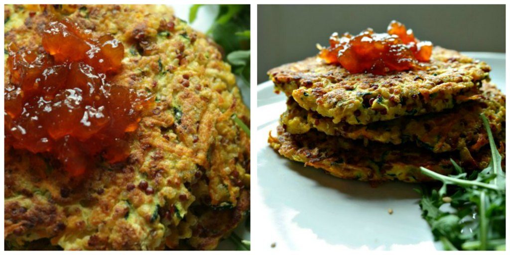 panquecas de quinoa com legumes panquecas de quinoa com legumes