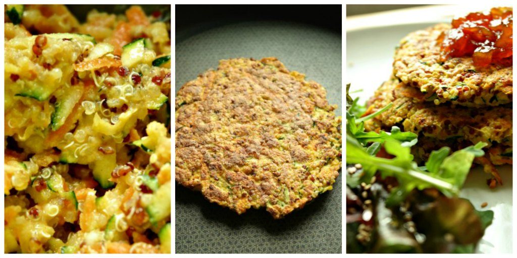 panquecas de quinoa com legumes panquecas de quinoa com legumes