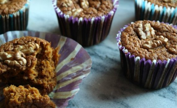 queques fofos de abóbora e coco