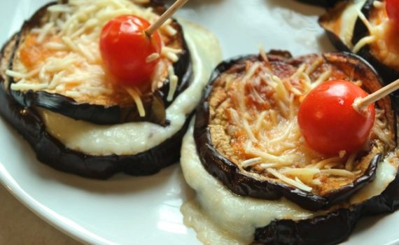 mini sanduiches de beringela