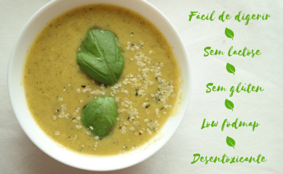 sopa de courgette e especiarias